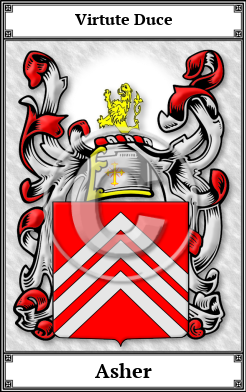 Asher Family Crest Download (JPG)  Book Plated - 150 DPI