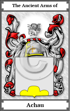 Achau Family Crest Download (JPG)  Book Plated - 150 DPI