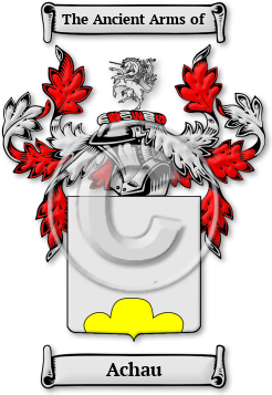 Achau Family Crest Download (jpg) Legacy Series - 150 DPI