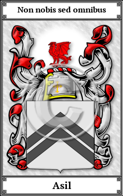 Asil Family Crest Download (JPG)  Book Plated - 150 DPI