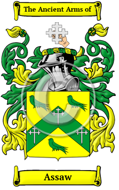 Assaw Family Crest/Coat of Arms