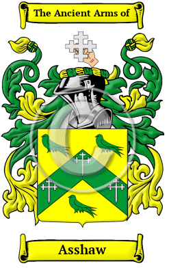 Asshaw Family Crest/Coat of Arms