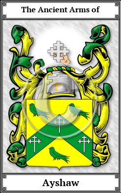 Ayshaw Family Crest Download (JPG)  Book Plated - 150 DPI