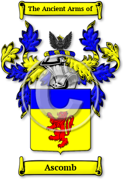 Ascomb Family Crest Download (JPG) Legacy Series - 600 DPI