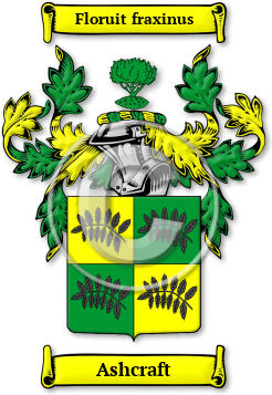 Ashcraft Family Crest Download (jpg) Legacy Series - 150 DPI