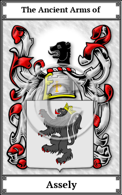 Assely Family Crest Download (JPG)  Book Plated - 150 DPI