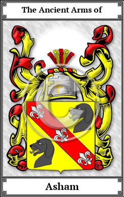 Asham Family Crest Download (JPG)  Book Plated - 150 DPI