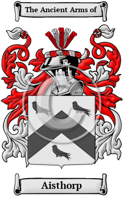 Aisthorp Family Crest/Coat of Arms