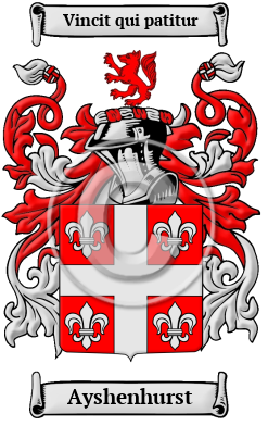 Ayshenhurst Family Crest/Coat of Arms