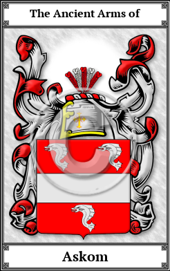 Askom Family Crest Download (JPG) Book Plated - 600 DPI