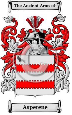 Asperene Family Crest/Coat of Arms