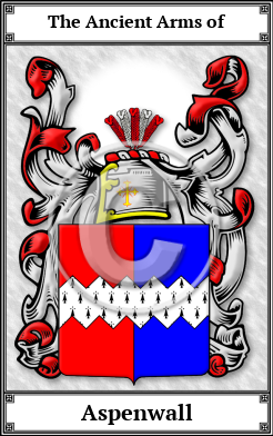 Aspenwall Family Crest Download (JPG) Book Plated - 600 DPI