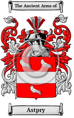 Astpry Family Crest/Coat of Arms