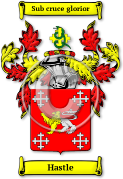 Hastle Family Crest Download (jpg) Legacy Series - 150 DPI