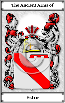 Estor Family Crest Download (JPG)  Book Plated - 150 DPI
