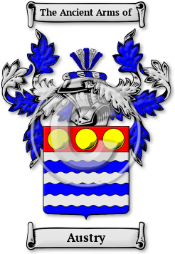 Austry Family Crest Download (jpg) Legacy Series - 150 DPI