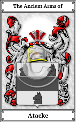 Atacke Family Crest Download (JPG)  Book Plated - 150 DPI