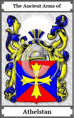 Athelstan Family Crest Download (JPG)  Book Plated - 150 DPI