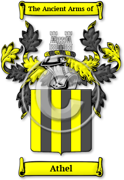 Athel Family Crest Download (jpg) Legacy Series - 150 DPI