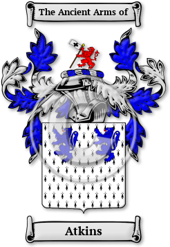 Atkins Family Crest Download (jpg) Legacy Series - 150 DPI