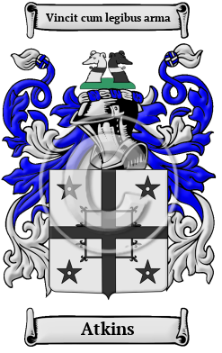 Atkins Family Crest/Coat of Arms