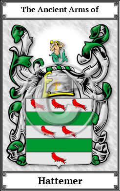 Hattemer Family Crest Download (JPG)  Book Plated - 150 DPI