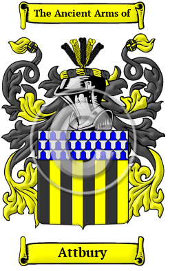 Attbury Family Crest/Coat of Arms