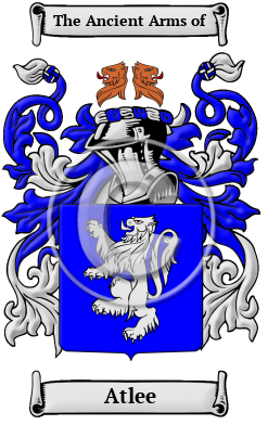 Atlee Family Crest/Coat of Arms