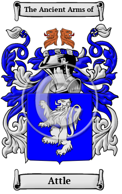 Attle Family Crest/Coat of Arms