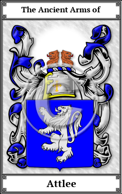 Attlee Family Crest Download (JPG)  Book Plated - 150 DPI