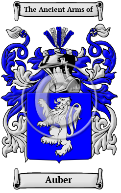 Auber Family Crest/Coat of Arms