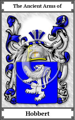 Hobbert Family Crest Download (JPG)  Book Plated - 150 DPI
