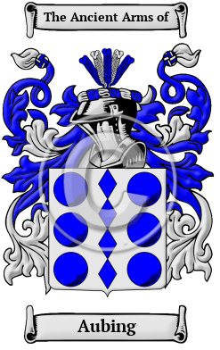 Aubing Family Crest/Coat of Arms