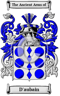 D'aubain Family Crest/Coat of Arms