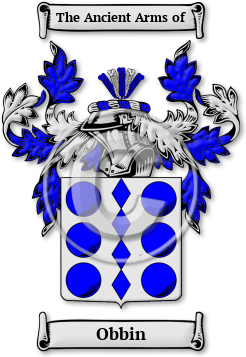 Obbin Family Crest Download (jpg) Legacy Series - 150 DPI