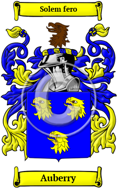 Auberry Family Crest/Coat of Arms