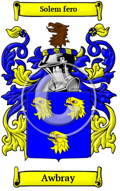 Awbray Family Crest/Coat of Arms