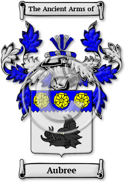 Aubree Family Crest Download (jpg) Legacy Series - 150 DPI