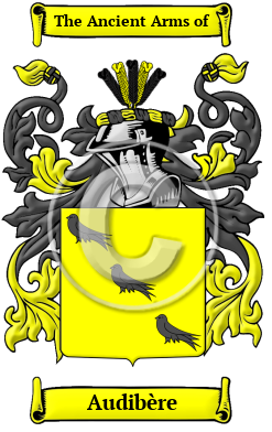 Audibère Family Crest/Coat of Arms