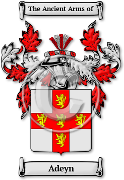 Adeyn Family Crest Download (jpg) Legacy Series - 150 DPI