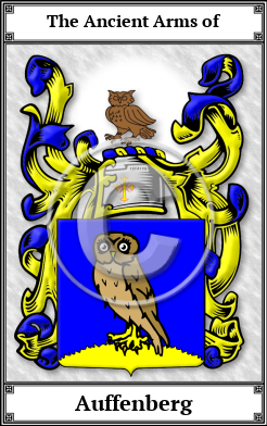 Auffenberg Family Crest Download (JPG)  Book Plated - 150 DPI