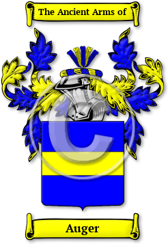 Auger Family Crest Download (jpg) Legacy Series - 150 DPI