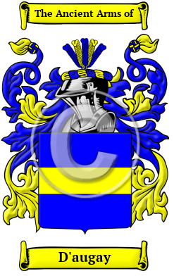 D'augay Family Crest/Coat of Arms