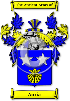 Auria Family Crest Download (JPG) Legacy Series - 600 DPI