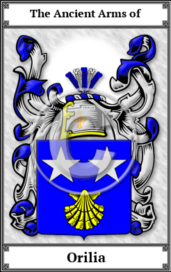 Orilia Family Crest Download (JPG) Book Plated - 600 DPI