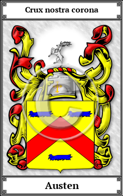 Austen Family Crest Download (JPG)  Book Plated - 150 DPI