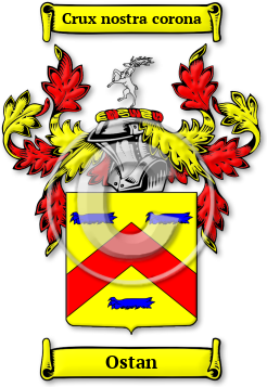 Ostan Family Crest Download (jpg) Legacy Series - 150 DPI