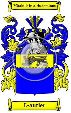L-autier Family Crest/Coat of Arms