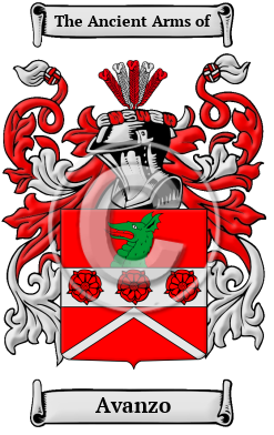 Avanzo Family Crest/Coat of Arms