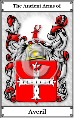 Averil Family Crest Download (JPG)  Book Plated - 150 DPI